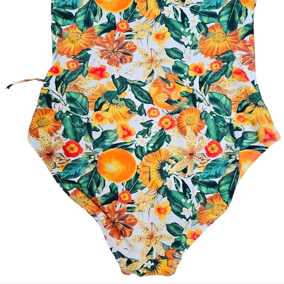 Nip Tuck Swim Joanne Citrus Blend Tummy Control Wrap One-Piece Swimsuit Size 4 - Picture 8 of 14
